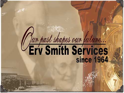 photo collage of founders, Ervin and Louise Smith.